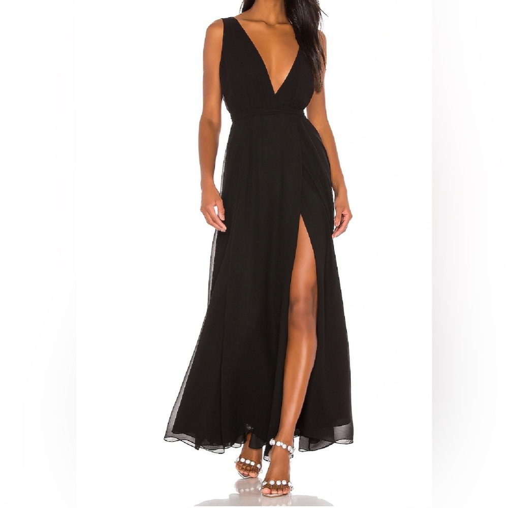 Lovers + Friends Leah Gown in Black NWT